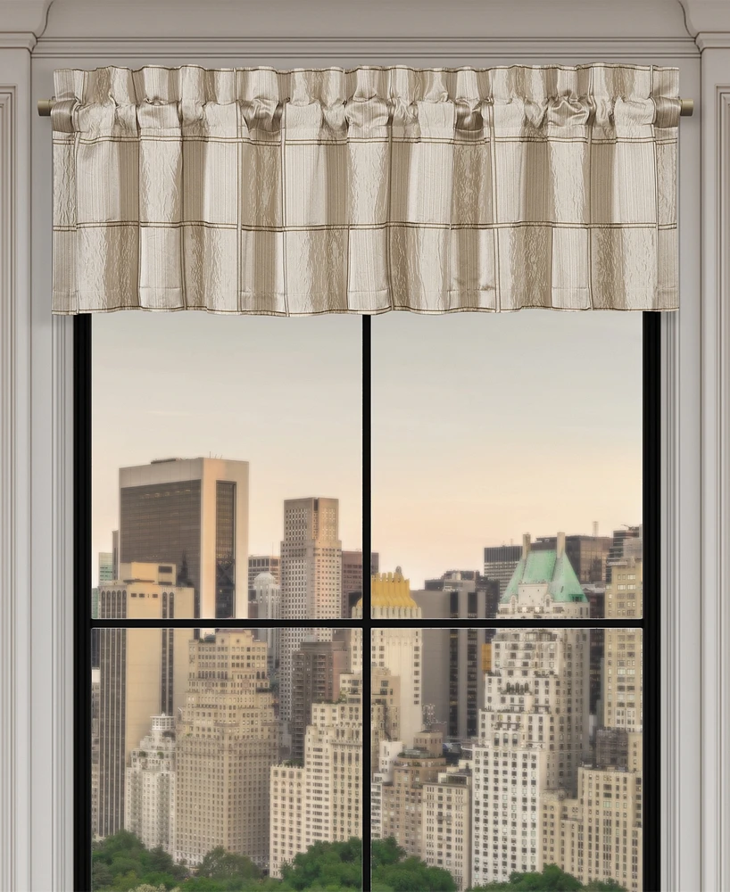 J Queen New York Brando Window Straight Valance, 18" x 88"