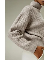 Lilysilk Women's Cashmere Cable Knit Jumper Sweater