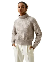 Lilysilk Women's Cashmere Cable Knit Jumper Sweater