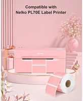 Nelko Genuine 2.25" x 1.25" Direct Thermal Labels, Barcode labels Compatible with PL70E Label Printers, Self