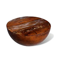 vidaXL Coffee Table Bowl-shaped with Steel Base Solid Reclaimed Wood