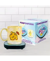 Uncanny Brands Hello Kitty and Friends Pompompurin Mug Warmer with Mug – Keeps Your Favorite Beverage Warm - Auto Shut On/Off