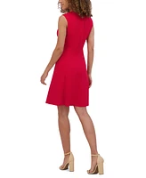 kensie Women's Cutout Fit & Flare Dress