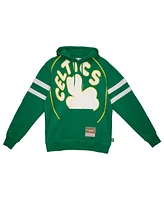 Mitchell & Ness Men's Kelly Green Boston Celtics Substantial Fleece Pullover Hoodie