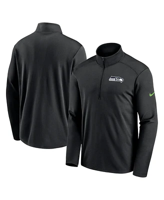 Nike Men's Black Seattle Seahawks Pacer Half-Zip Top