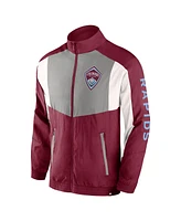 Fanatics Men's Burgundy Colorado Rapids Net Goal Raglan Full-Zip Track Jacket