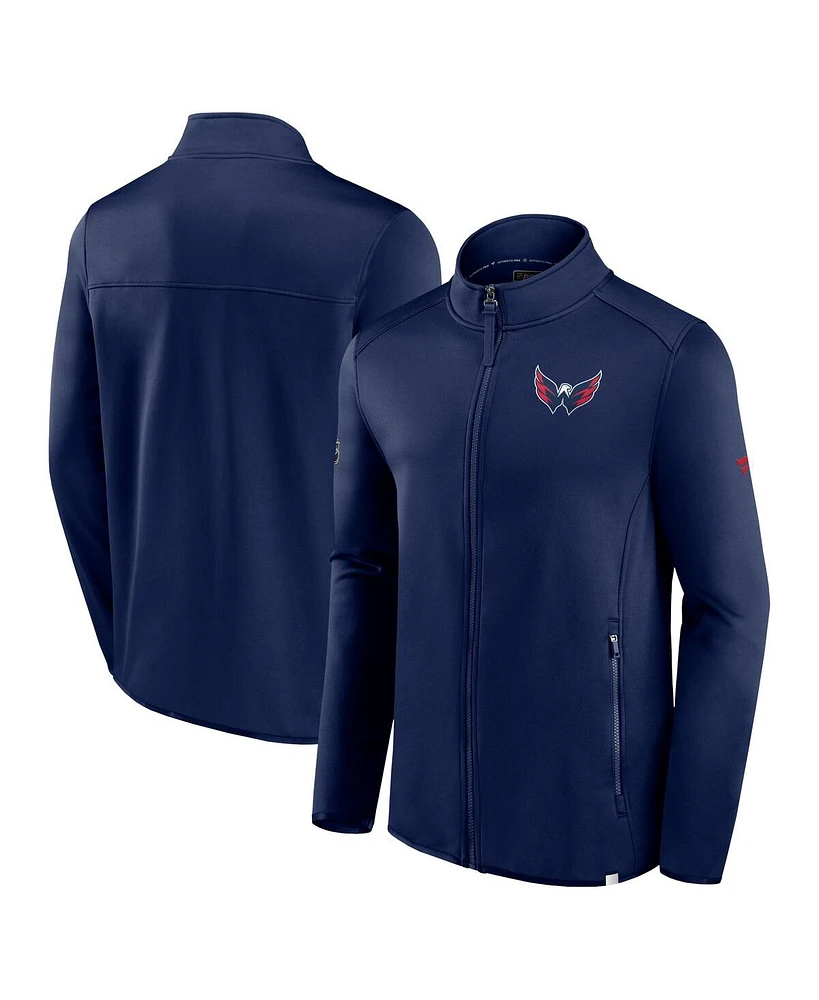 Fanatics Men's Navy Washington Capitals Authentic Pro Full-Zip Jacket