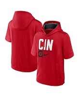 Nike Men's Red Cincinnati Reds Tri Code Lockup Short Sleeve Pullover Hoodie