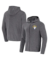 Fanatics Men's Gray Los Angeles Rams Fleece Pullover Hoodie