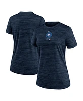 Nike Women's Navy Chicago Cubs City Connect Practice Velocity T-Shirt