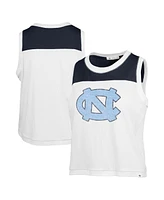 '47 Brand Women's White North Carolina Tar Heels Premier Zoey Waist Length Tank Top