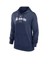 Nike Women's Navy Seattle Mariners Authentic Collection Performance Pullover Hoodie