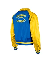 New Era Women's Powder Blue Los Angeles Chargers Coaches Raglan Full-Snap Jacket