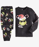 Epic Threads Little & Big Boys Merry Grinchmas Graphic Fleece Crewneck Sweatshirt, Created for Macy's