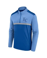 Fanatics Men's Royal Kansas City Royals Unstoppable Quarter-Zip Top