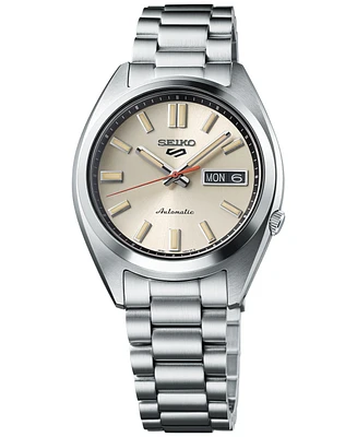 Seiko Men's Automatic 5 Sports Midsize Stainless Steel Bracelet Watch 37mm