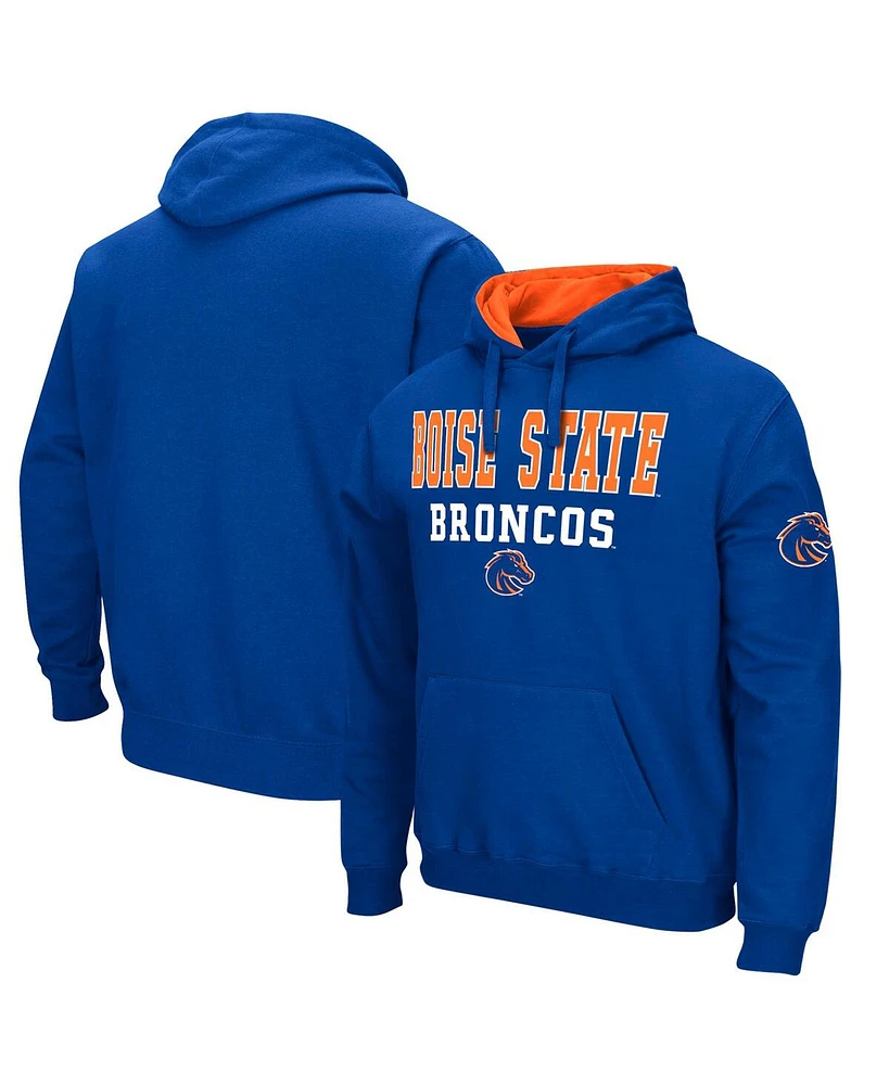 Colosseum Men's Royal Boise State Broncos Sunrise Pullover Hoodie