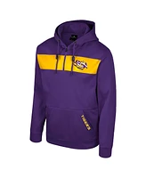 Colosseum Men's Purple Lsu Tigers Quarter-Zip Hoodie