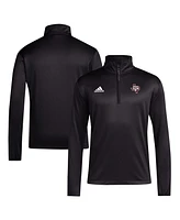 Adidas Men's Black Texas A&M Aggies Coaches Sideline Quarter-Zip Top