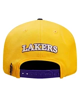 Pro Standard Men's Gold/Purple Los Angeles Lakers Pinch Chevron Adjustable Hat