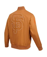 Pro Standard Men's Brown San Francisco Giants Paint The City Twill Full-Zip Jacket