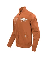 Pro Standard Men's Brown Texas Rangers Paint The City Twill Full-Zip Jacket