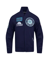 Pro Standard Men's Navy Seattle Mariners Area Code Twill Full-Zip Jacket