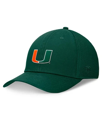 Top of the World Men's Green Miami Hurricanes Spacer Flex Hat