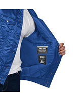 Levi's Men's Royal Chicago Cubs Silver Tab Satin Full-Snap Trucker Jacket