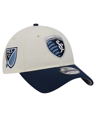 New Era Men's White Sporting Kansas City 2024 Kick Off Collection 9TWENTY Adjustable Hat