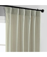 Half Price Drapes Greige Simply Faux Linen Curtain Pair (2 Panels