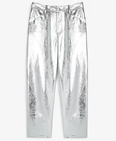 On 34th Women's Metallic Faux-Leather Pants, Created for Macy's