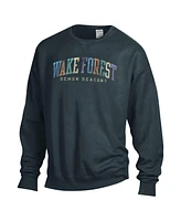 Comfortwash Men's and Women's Gray Wake Forest Demon Deacons Oversized Pullover Sweatshirt