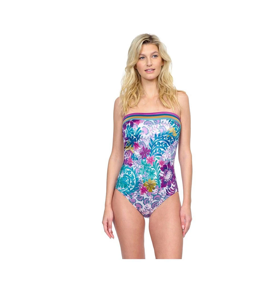 Gottex Women's Bali Bandeau One Piece Swimsuit