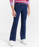 Tommy Hilfiger Big Girls Mid-Rise Flared-Leg Jeans