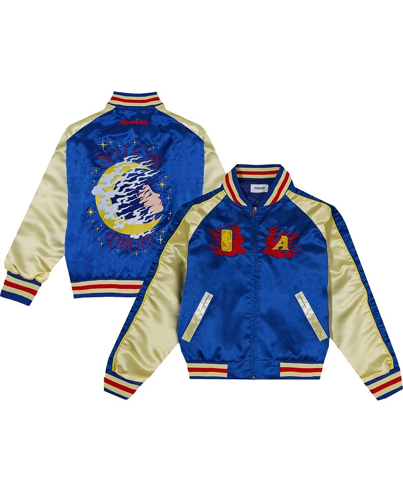 Authmade x Nba Men's and Women's Blue/Cream Asian Pacific Islander Dreamer Full-Zip Jacket