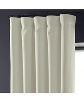 Half Price Drapes Excursion Ivory Faux Linen Hotel Blackout Curtain