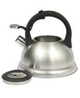 Mr. Coffee Hartbay Large 2.4 Quart Stainless Steel Whistling Tea Kettle