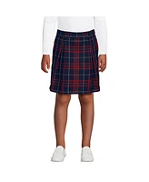 Lands' End Little Girls School Uniform Plaid Skort Top of Knee