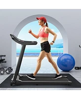 Skonyon 2.25HP Electric Folding Treadmill with Hd Led Display and App Control Speaker