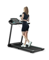 Skonyon 2.25HP Electric Running Machine Treadmill with Speaker and App Control-Blue