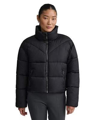 Nvlt Women's Cire Crop Padded Puffer Jacket