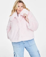 On 34th Trendy Plus Faux-Fur Teddy Jacket, Created for Macy's