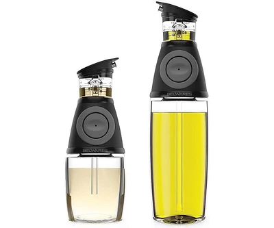 Belwares Oil Dispenser for Kitchen - Oil and Vinegar Dispenser Set - Cooking Essentials