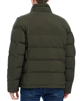 Vince Camuto Men's Hooded Stretch Zip-Front Puffer Coat