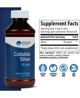 Trace Minerals Colloidal Silver Liquid | 30 Ppm Safe Dose Mineral Supplement, 99.99% Pure, Super