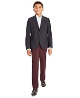 Big Boys Plaid Suit Jacket