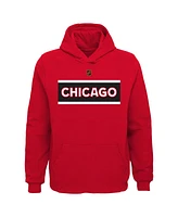 Outerstuff Big Boys and Girls Red Chicago Blackhawks Special Edition 2.0 Primary Logo Fleece Pullover Hoodie