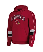 Starter Men's Cardinal Arizona Cardinals Captain Pullover Hoodie