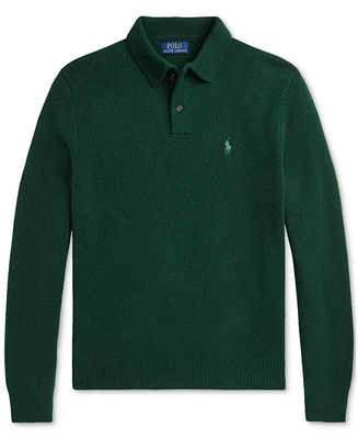 Polo Ralph Lauren Men's Wool-Cashmere Polo-Collar Sweater